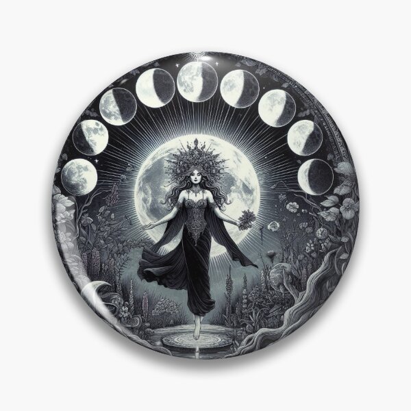 Item preview, Lunar Ritual Goddess Illustration designed and sold by Roberta Calabrese.
