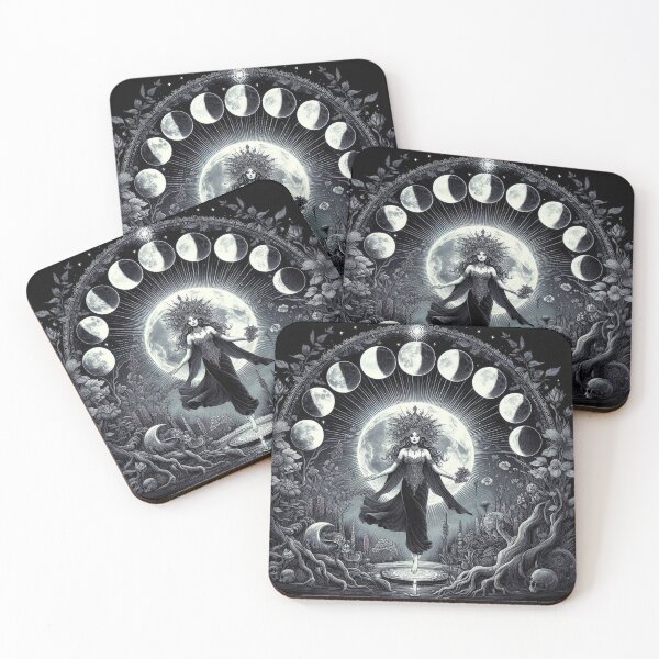 Item preview, Lunar Ritual Goddess Illustration designed and sold by Roberta Calabrese.