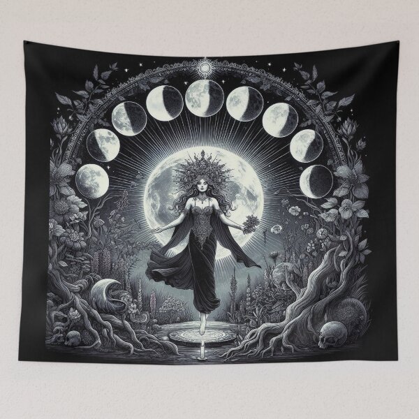 Item preview, Lunar Ritual Goddess Illustration designed and sold by Roberta Calabrese.