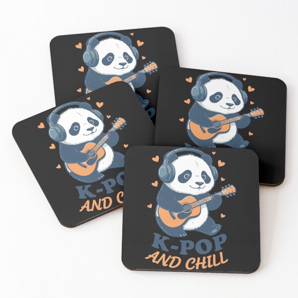 Item preview, K-Pop And Chill Cute Korean Music Panda Kpop designed and sold by LuminOrb.