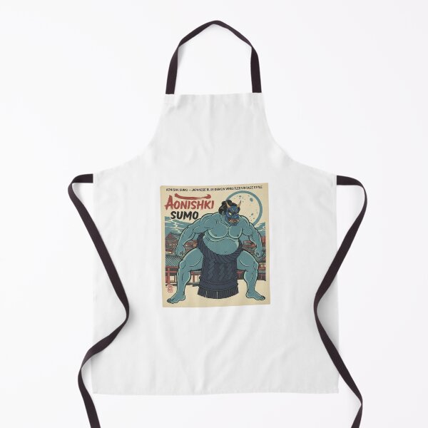 Item preview, Aonishki Sumo - Japanese Blue Demon Wrestler Vintage Style designed and sold by PopPizzazz.