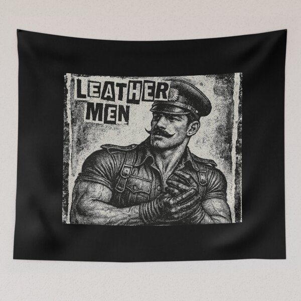 Item preview, Gay Leather Rebel Daddy Berlin Dada Pride Graphic Design designed and sold by ItsAKinkThing.