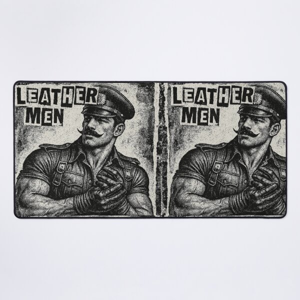 Item preview, Gay Leather Rebel Daddy Berlin Dada Pride Graphic Design designed and sold by ItsAKinkThing.