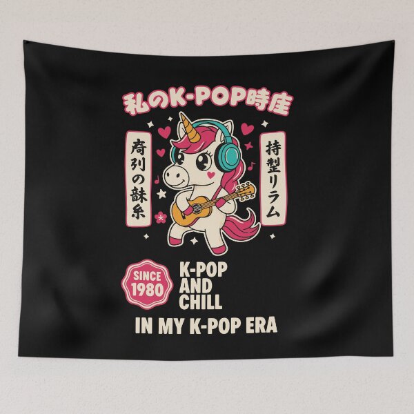 Item preview, K-Pop And Chill In My K-Pop Era Unicorn Since 1980 designed and sold by LuminOrb.