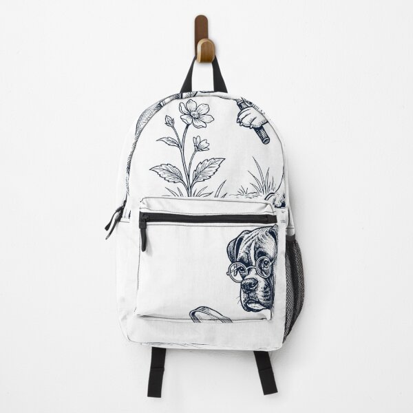 Item preview, Vintage Boxer Dog Botanist Flower Dog Mom Dad designed and sold by DoodleTortle.