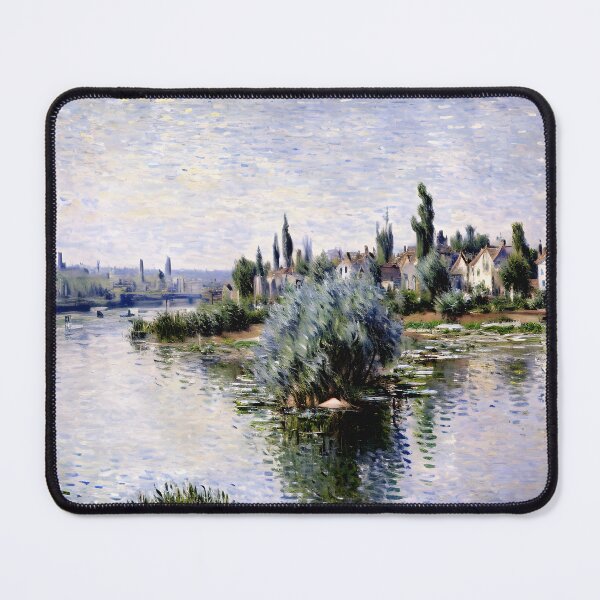 Item preview, The Seine at Lavacourt - Light and Tranquility along the Riverbank designed and sold by artdesignsnow.