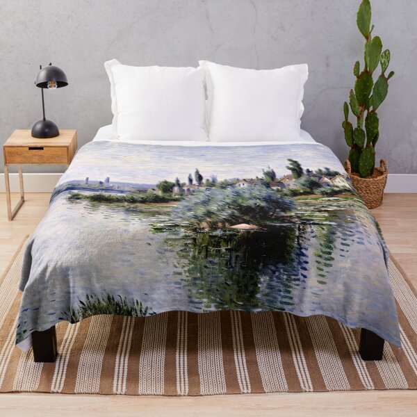 Item preview, The Seine at Lavacourt - Light and Tranquility along the Riverbank designed and sold by artdesignsnow.