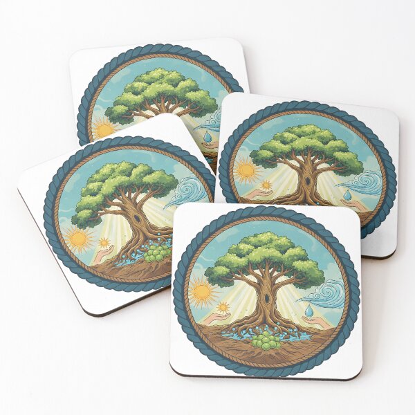 Item preview, Tree of Balance – Elements of Life Illustration designed and sold by ReykorShop.