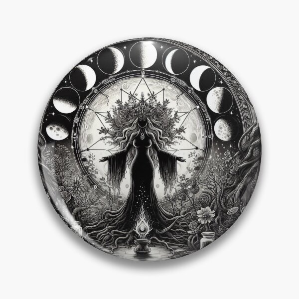 Item preview, Lunar Ritual Goddess Illustration designed and sold by Roberta Calabrese.