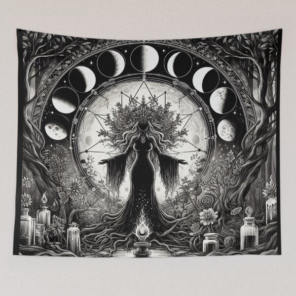 Item preview, Lunar Ritual Goddess Illustration designed and sold by Roberta Calabrese.