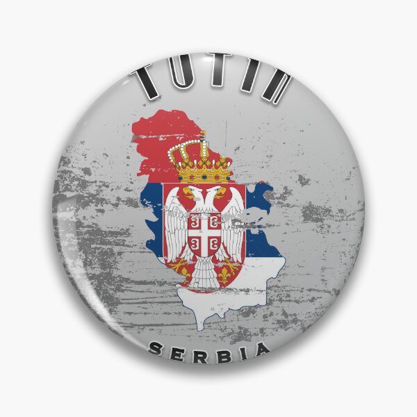 Item preview, Tutin Serbia Flag Worn  designed and sold by World Designs.