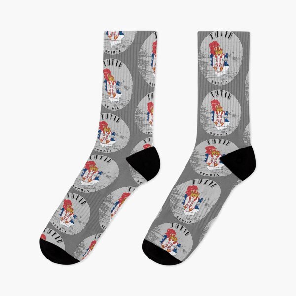 Item preview, Tutin Serbia Flag Worn  designed and sold by World Designs.