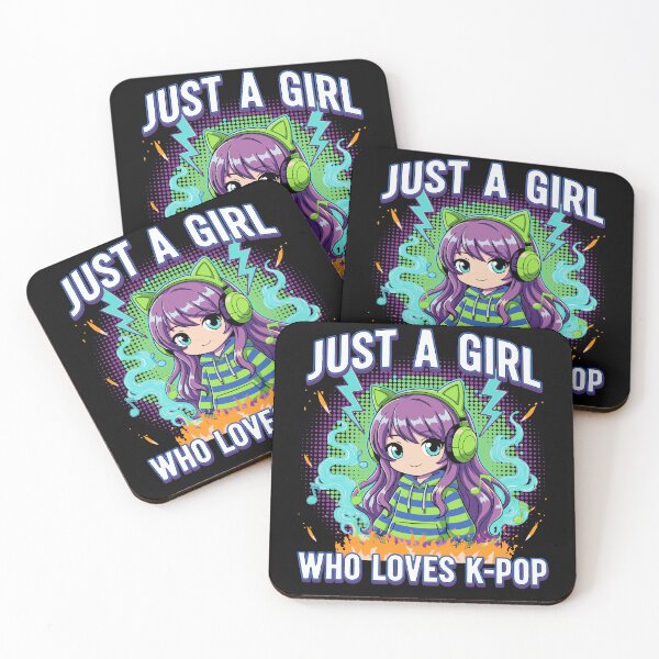 Item preview, Just A Girl Who Loves K-Pop Anime Korean Music designed and sold by LuminOrb.