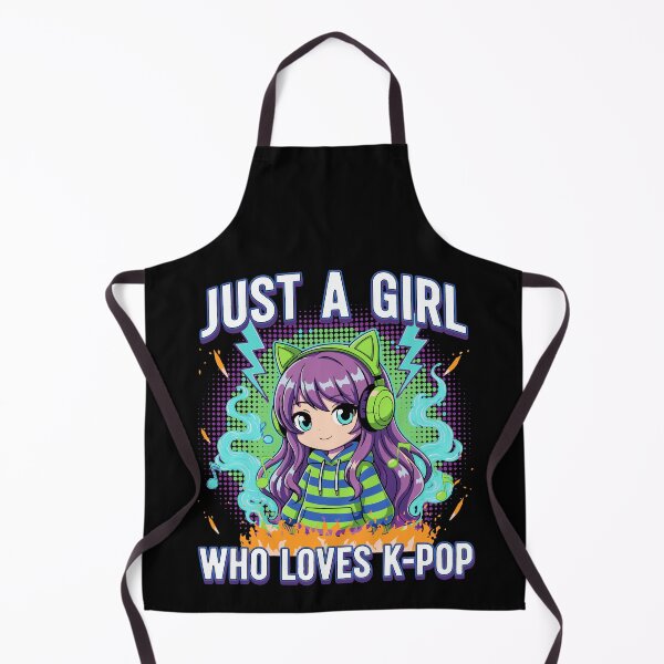 Item preview, Just A Girl Who Loves K-Pop Anime Korean Music designed and sold by LuminOrb.