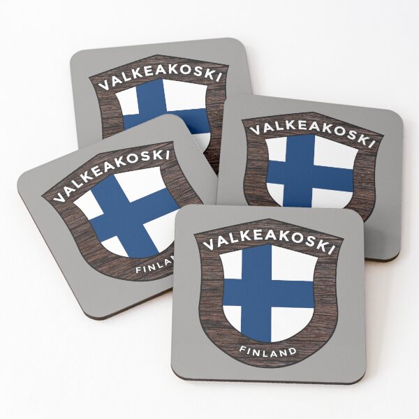 Item preview, Valkeakoski Finland Emblem Flag designed and sold by World Designs.