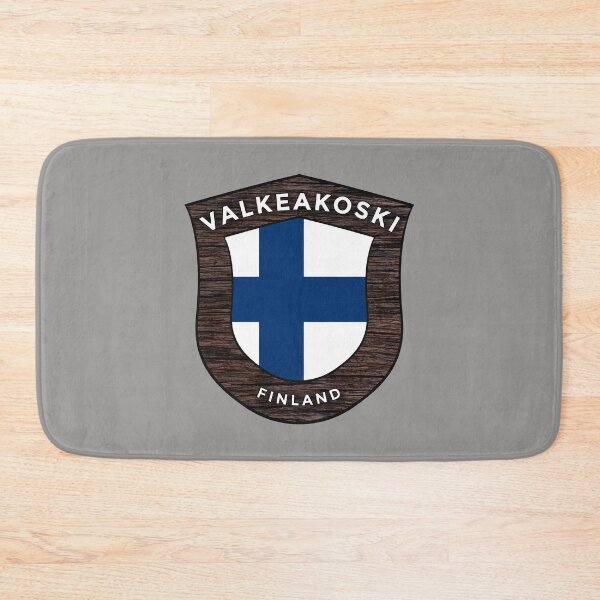 Item preview, Valkeakoski Finland Emblem Flag designed and sold by World Designs.