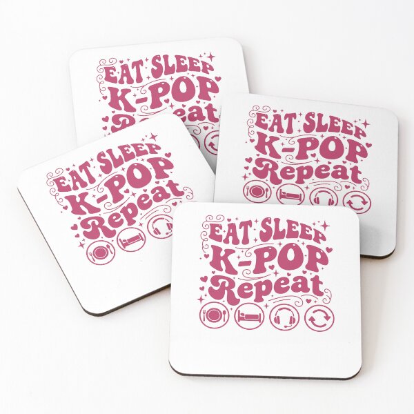 Item preview, Eat Sleep K-Pop Repeat Korean Music Cute designed and sold by LuminOrb.
