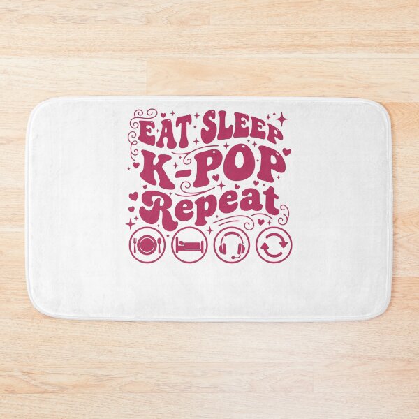 Item preview, Eat Sleep K-Pop Repeat Korean Music Cute designed and sold by LuminOrb.