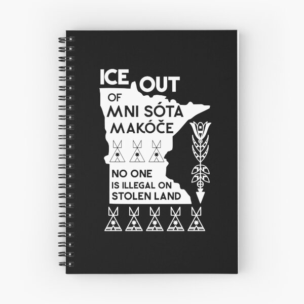 Item preview, Ice Out Minnesota Mni Sota Makoce Indigenous Solidarity designed and sold by margamPagenberg.