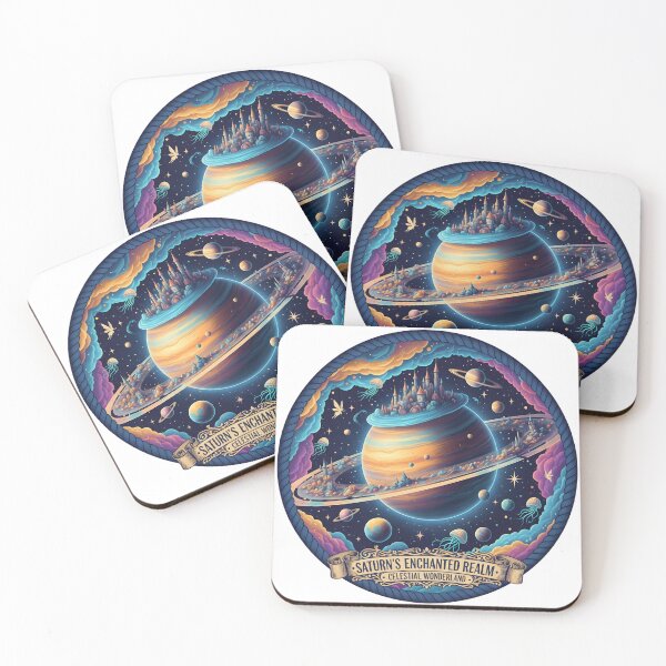 Item preview, Saturn’s Enchanted Realm – Celestial Wonderland Illustration designed and sold by ReykorShop.