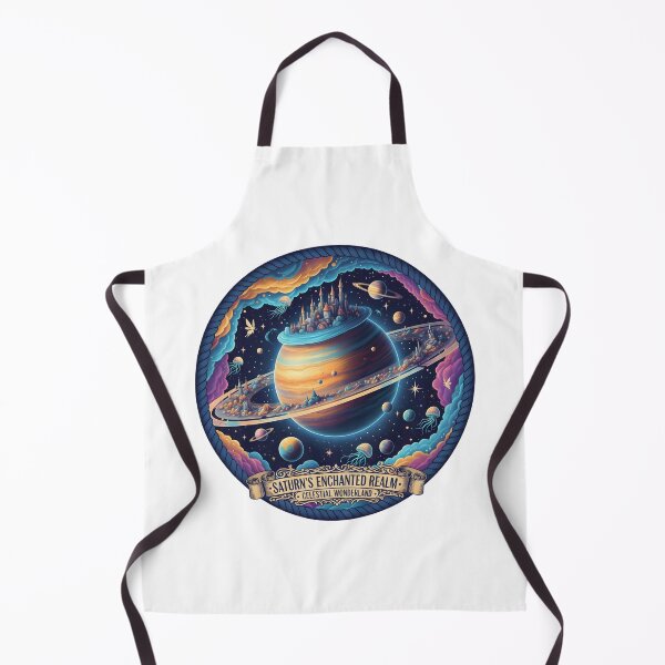 Item preview, Saturn’s Enchanted Realm – Celestial Wonderland Illustration designed and sold by ReykorShop.