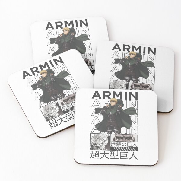 Item preview, Armin Arlert Manga Typography Poster designed and sold by Snowdog-Art.