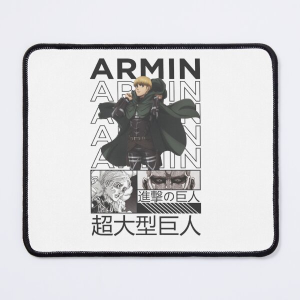 Item preview, Armin Arlert Manga Typography Poster designed and sold by Snowdog-Art.