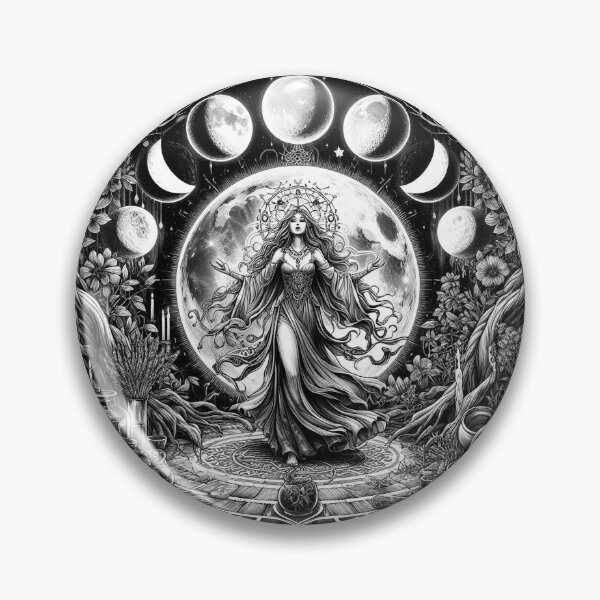 Item preview, Lunar Ritual Goddess Illustration designed and sold by Roberta Calabrese.