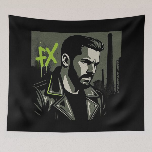 Item preview, Gay Berlin Leather FX Biker Graffiti Street Art Pride Graphic Design designed and sold by ItsAKinkThing.