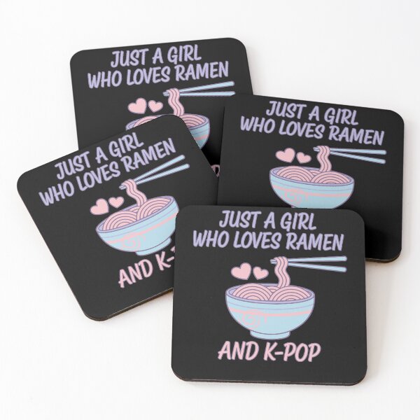 Item preview, Just A Girl Who Loves Ramen And K-Pop Music Korea designed and sold by LuminOrb.