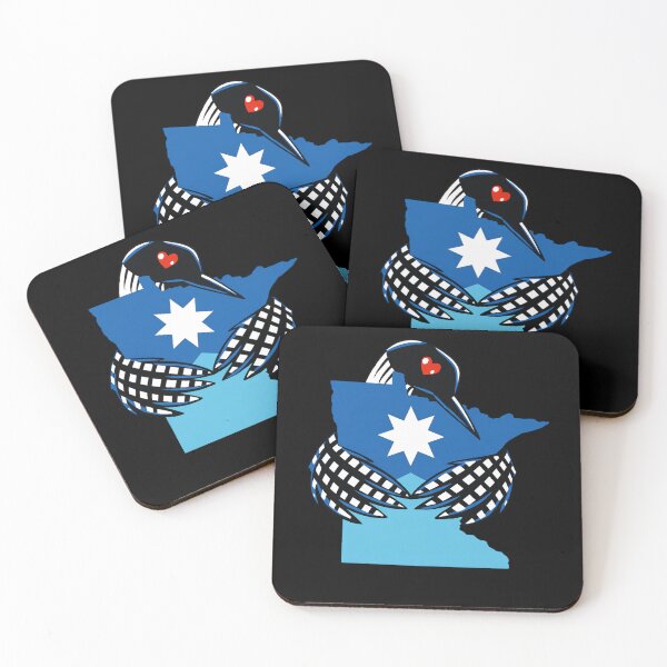 Item preview, Loon Embrace Minnesota Blue North Star Graphic designed and sold by margamPagenberg.