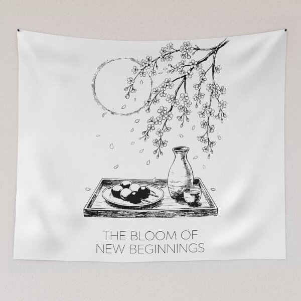 Item preview, Under the Cherry Moon - Japanese Spring Festival designed and sold by bapupa.