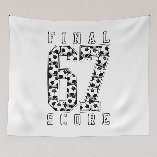 Item preview, 67 Soccer Player Football Funny Final Score Ball Players designed and sold by GrandeDuc.