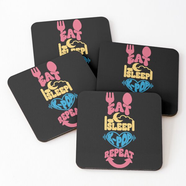 Item preview, Eat Sleep K-Pop Repeat Korean Music Kpop Fans designed and sold by LuminOrb.