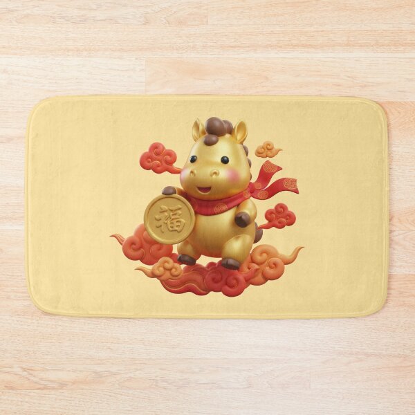 Item preview, 2026 Year of the Horse - 3D Golden Zodiac | Luck and Prosperity designed and sold by BlissxPals.