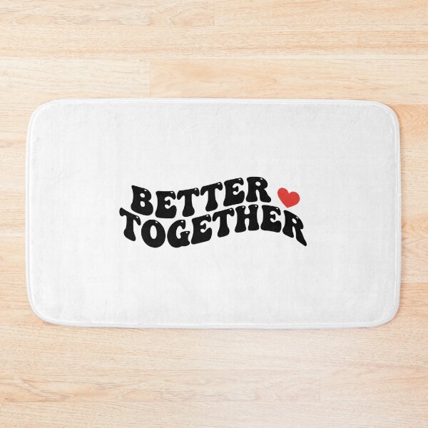 Item preview, Better Together - Retro Groovy Wavy Love Quote designed and sold by ArtCrafter13.