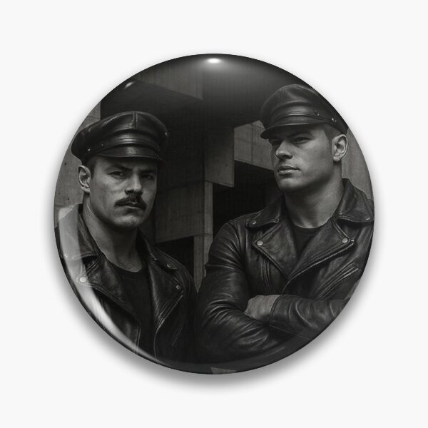 Item preview, Gay Leather Bikers Daddy Hyperrealism Gay Pride Graphic Design designed and sold by ItsAKinkThing.
