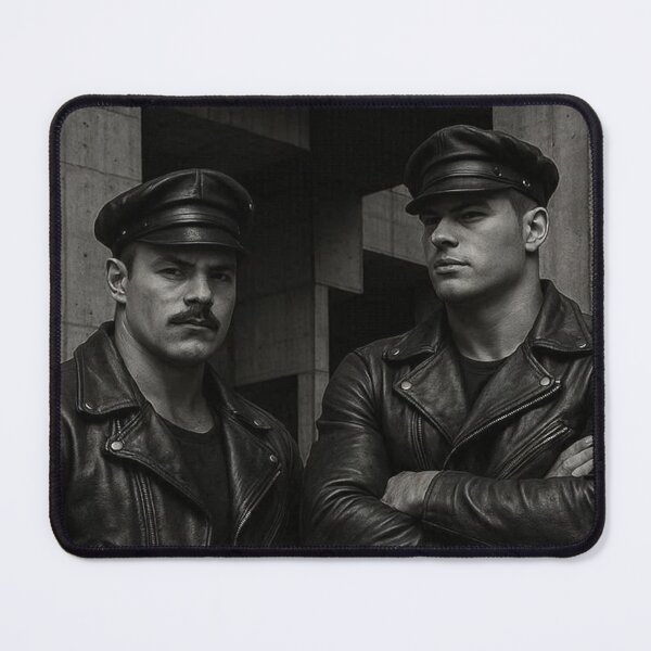 Item preview, Gay Leather Bikers Daddy Hyperrealism Gay Pride Graphic Design designed and sold by ItsAKinkThing.