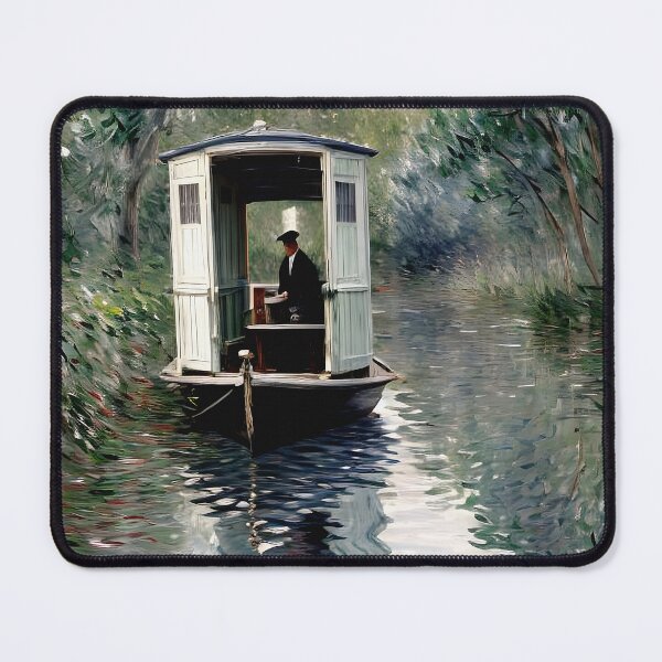 Item preview, The Studio Boat - Tranquil Beauty and Reflective Harmony designed and sold by artdesignsnow.