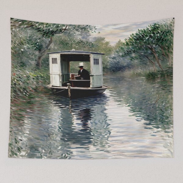 Item preview, The Studio Boat - Tranquil Beauty and Reflective Harmony designed and sold by artdesignsnow.
