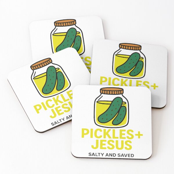 Item preview, Pickles and Jesus Salty and Saved Funny Christian Pun designed and sold by Maniutek.
