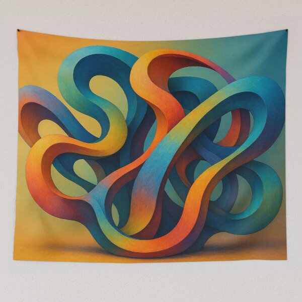 Item preview, Intertwined colors of organic dynamics designed and sold by Sigtrix.