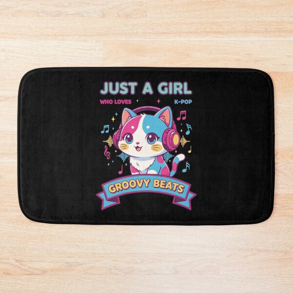 Item preview, Just A Girl Who Loves K-Pop Groovy Beats Korean designed and sold by LuminOrb.