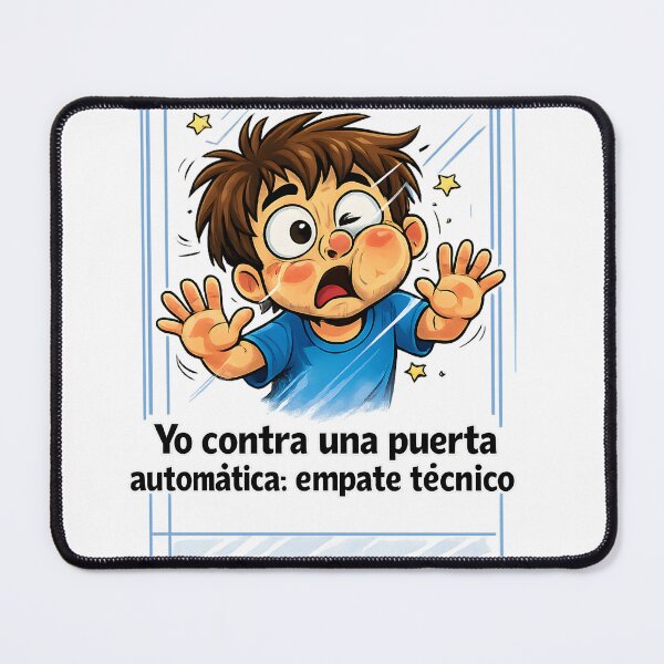 Item preview, Me against an automatic door: a tie designed and sold by Studiotorpe.