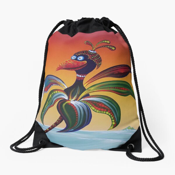 FLOWER CHILD Drawstring Bag