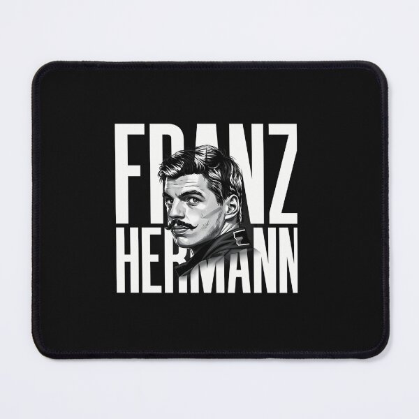 Item preview, Franz Hermann Portrait - F1 Driver Black White Art Print designed and sold by kavindashop.