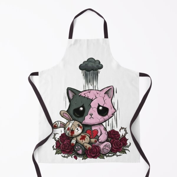 Item preview, Sad pastel goth bunny with broken heart and thorns designed and sold by ViviByPaula.