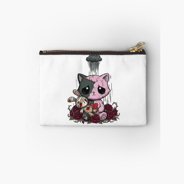 Item preview, Sad pastel goth bunny with broken heart and thorns designed and sold by ViviByPaula.