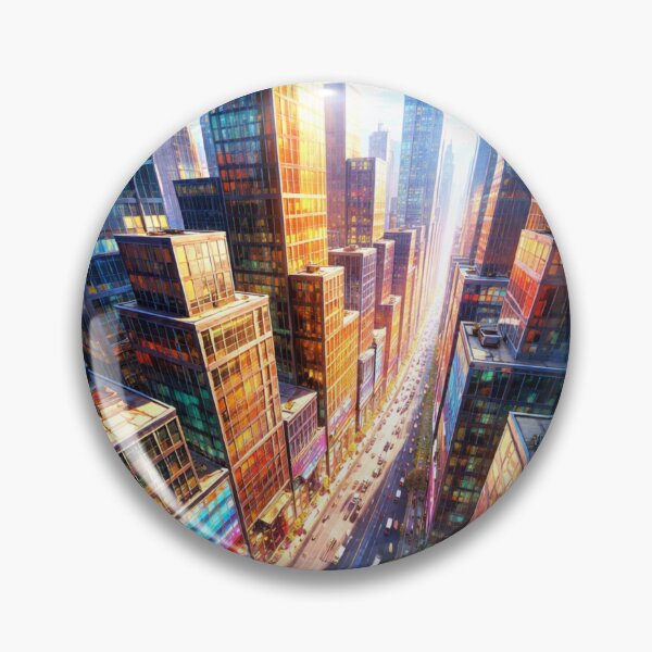 Item preview, A luminous city of the future bathed in sunlight designed and sold by Sigtrix.