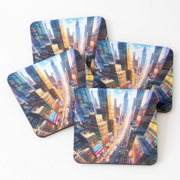 Item preview, A luminous city of the future bathed in sunlight designed and sold by Sigtrix.